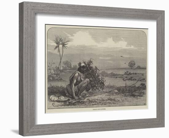 Indian Bird-Catcher-Felix Regamey-Framed Giclee Print