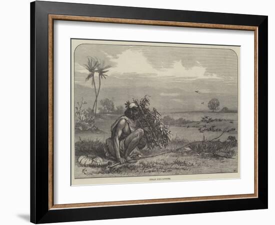 Indian Bird-Catcher-Felix Regamey-Framed Giclee Print