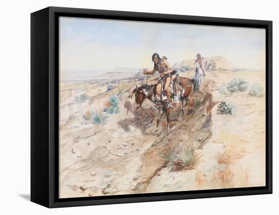 Indian Braves, 1899-Charles Marion Russell-Framed Premier Image Canvas