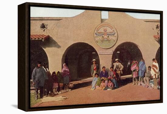 Indian Building, Albuquerque, New Mexico-null-Framed Premier Image Canvas