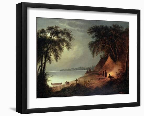 Indian Burial-Cornelius Krieghoff-Framed Giclee Print