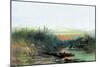 Indian Camp-Albert Bierstadt-Mounted Art Print