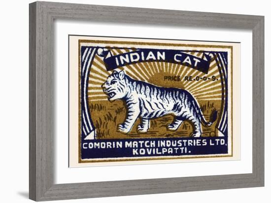 Indian Cat-null-Framed Art Print