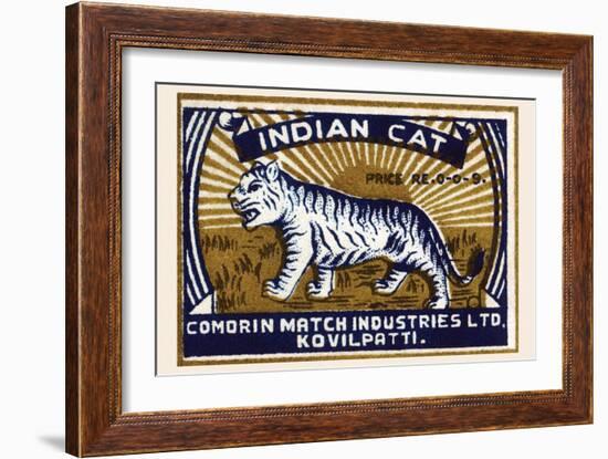 Indian Cat-null-Framed Art Print