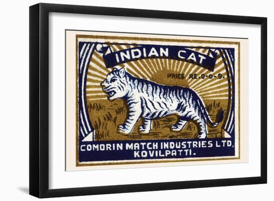 Indian Cat-null-Framed Art Print