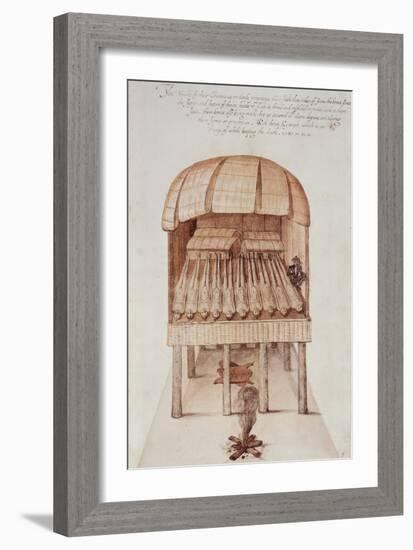 Indian Charnel House-John White-Framed Giclee Print