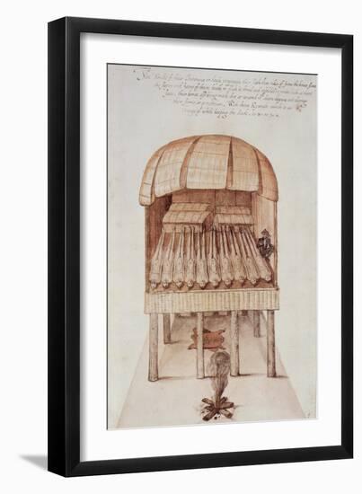 Indian Charnel House-John White-Framed Giclee Print