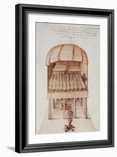 Indian Charnel House-John White-Framed Giclee Print
