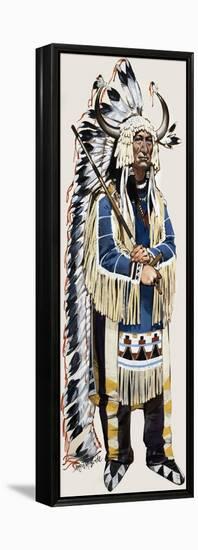 Indian Chief-Mcbride-Framed Premier Image Canvas