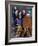 Indian Children Ride to School on the Back of a Cycle Rickshaw-null-Framed Photographic Print