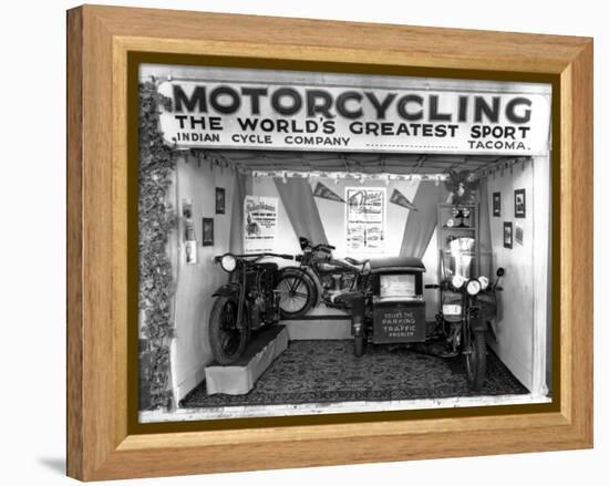 Indian Cycle Co. Booth at Puyallup Fair, 1927-Chapin Bowen-Framed Premier Image Canvas