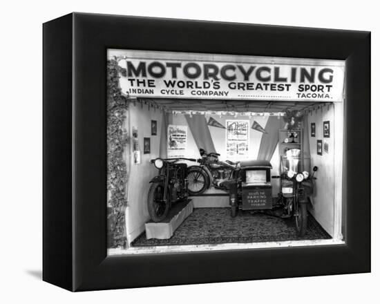 Indian Cycle Co. Booth at Puyallup Fair, 1927-Chapin Bowen-Framed Premier Image Canvas