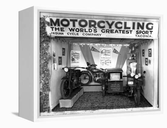 Indian Cycle Co. Booth at Puyallup Fair, 1927-Chapin Bowen-Framed Premier Image Canvas