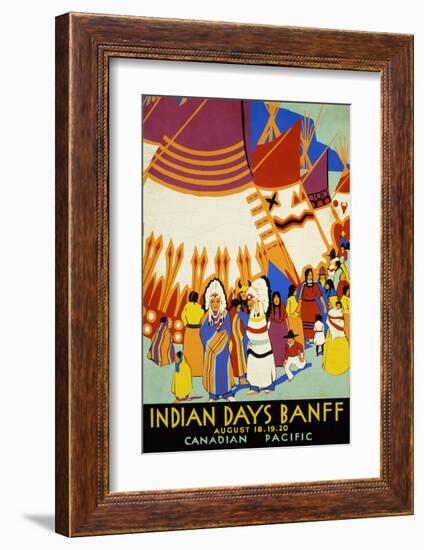 Indian Days Banff-null-Framed Art Print