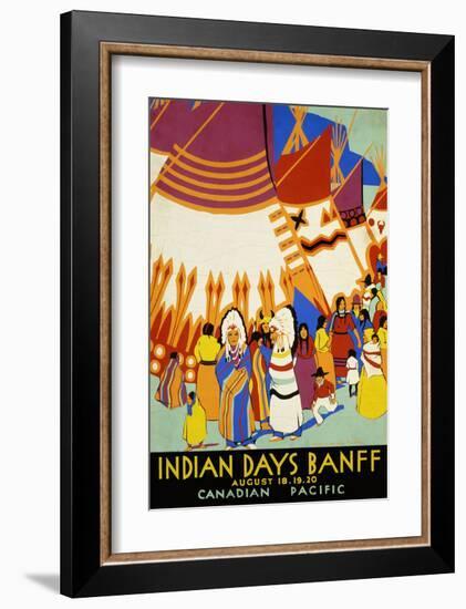 Indian Days Banff-null-Framed Art Print