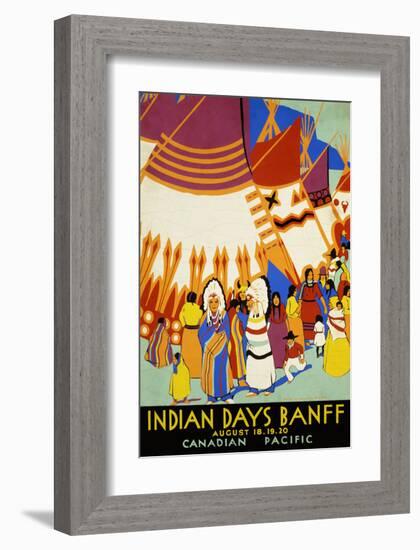 Indian Days Banff-null-Framed Art Print