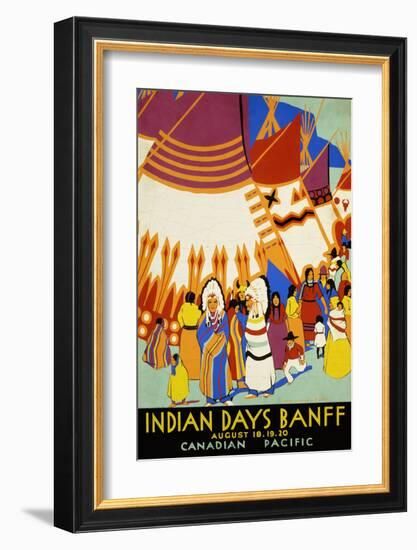 Indian Days Banff-null-Framed Art Print