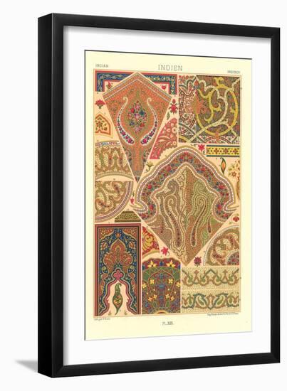 Indian Design Motifs-null-Framed Art Print