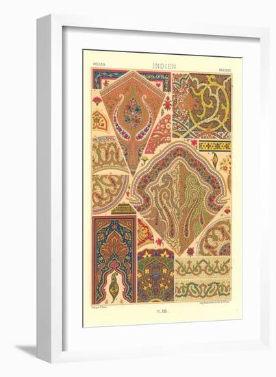 Indian Design Motifs-null-Framed Art Print