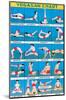 Indian Educational Chart - Yoga Chart-null-Mounted Art Print