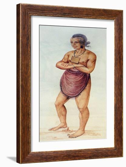 Indian Elder or Chief-John White-Framed Giclee Print