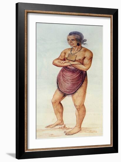 Indian Elder or Chief-John White-Framed Giclee Print