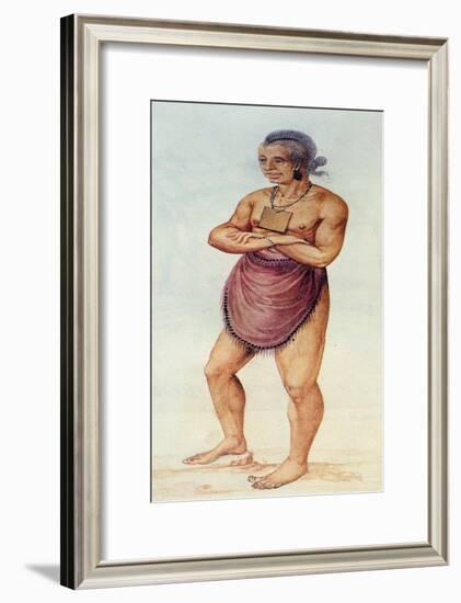 Indian Elder or Chief-John White-Framed Giclee Print