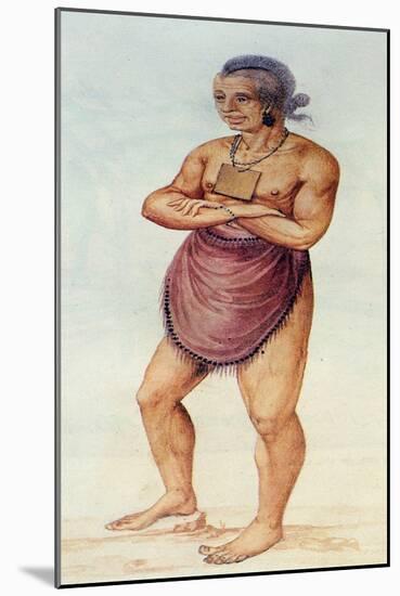 Indian Elder or Chief-John White-Mounted Giclee Print