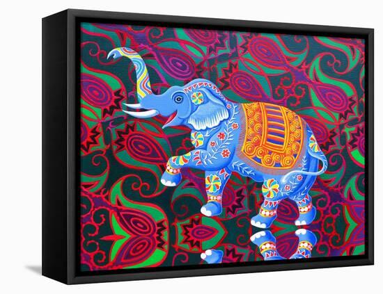 Indian Elephant, 2016 (Oil on Canvas)-Jane Tattersfield-Framed Premier Image Canvas