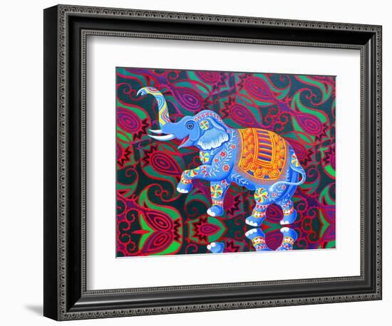 Indian Elephant, 2016 (Oil on Canvas)-Jane Tattersfield-Framed Giclee Print