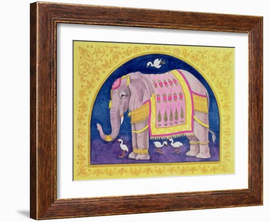 Indian Elephant-Linda Benton-Framed Giclee Print