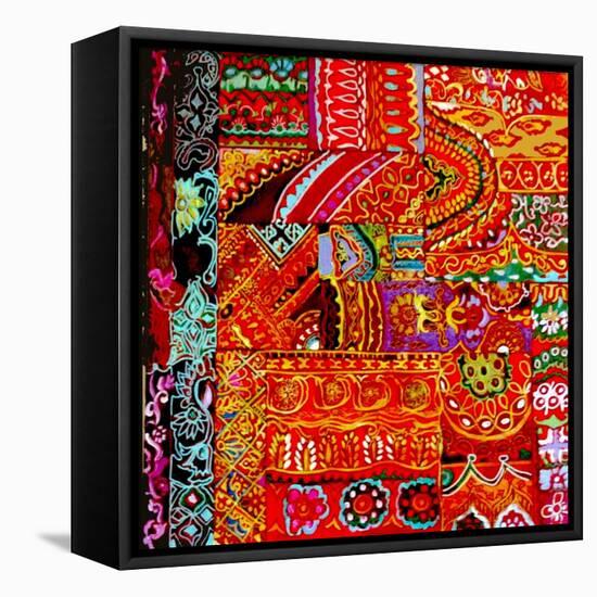 Indian Embroidey-Linda Arthurs-Framed Premier Image Canvas