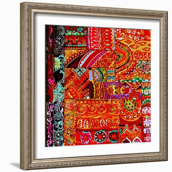 Indian Embroidey-Linda Arthurs-Framed Giclee Print