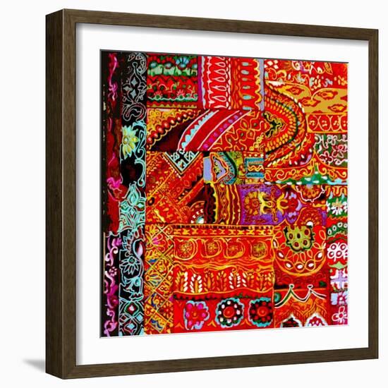 Indian Embroidey-Linda Arthurs-Framed Giclee Print