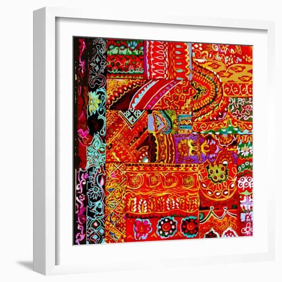 Indian Embroidey-Linda Arthurs-Framed Giclee Print