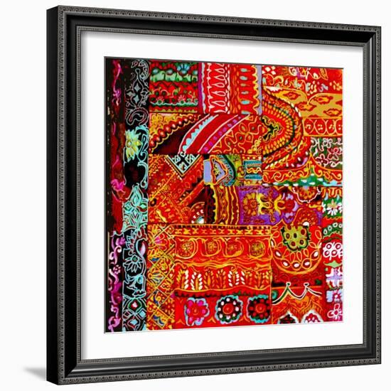 Indian Embroidey-Linda Arthurs-Framed Giclee Print