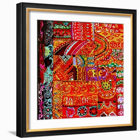 Indian Embroidey-Linda Arthurs-Framed Giclee Print