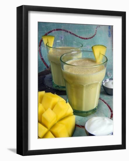 Indian Food, Lassi, Mango Juice, India-Tondini Nico-Framed Photographic Print