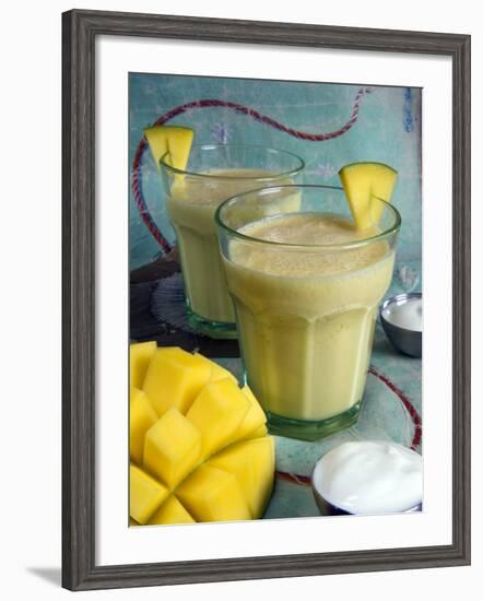 Indian Food, Lassi, Mango Juice, India-Tondini Nico-Framed Photographic Print