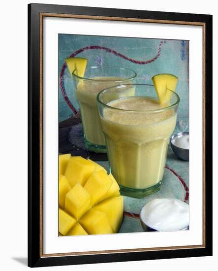 Indian Food, Lassi, Mango Juice, India-Tondini Nico-Framed Photographic Print