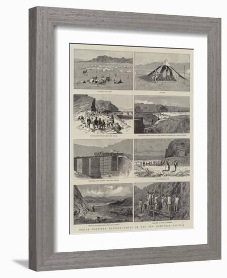 Indian Frontier Defence, Notes on the New Kandahar Railway-null-Framed Giclee Print