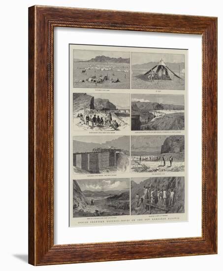 Indian Frontier Defence, Notes on the New Kandahar Railway-null-Framed Giclee Print
