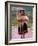 Indian Girl with Llama, Cusco, Peru-Pete Oxford-Framed Photographic Print