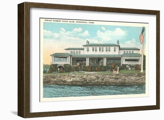 Indian Harbor Yacht Club, Greenwich, Connecticut-null-Framed Art Print