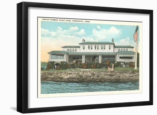 Indian Harbor Yacht Club, Greenwich, Connecticut--Framed Art Print