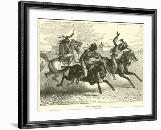 Indian Horse Race-null-Framed Giclee Print