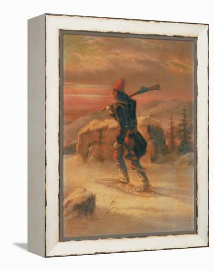 Indian Hunter in the Snow-Cornelius Krieghoff-Framed Premier Image Canvas