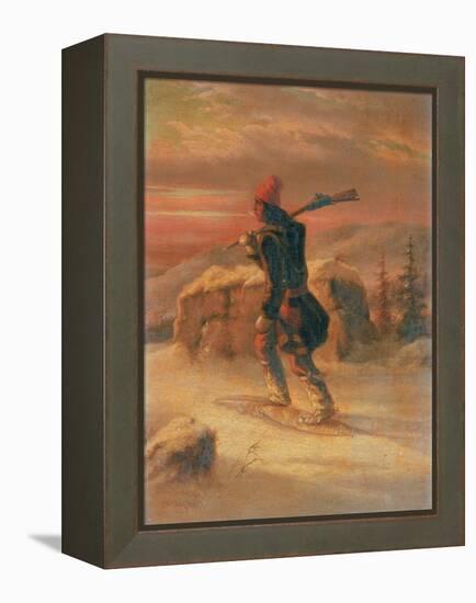 Indian Hunter in the Snow-Cornelius Krieghoff-Framed Premier Image Canvas