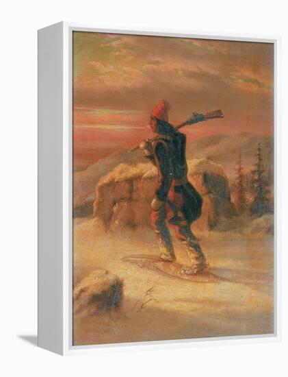 Indian Hunter in the Snow-Cornelius Krieghoff-Framed Premier Image Canvas