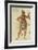 Indian in Body Paint-John White-Framed Giclee Print